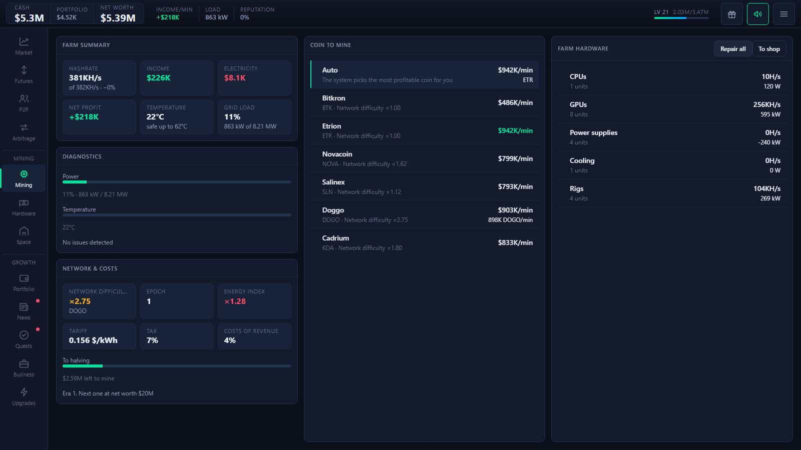 Crypto Millionaire: Mining & Trading Tycoon — screenshot 4