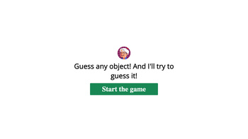 Akinator guesses objects