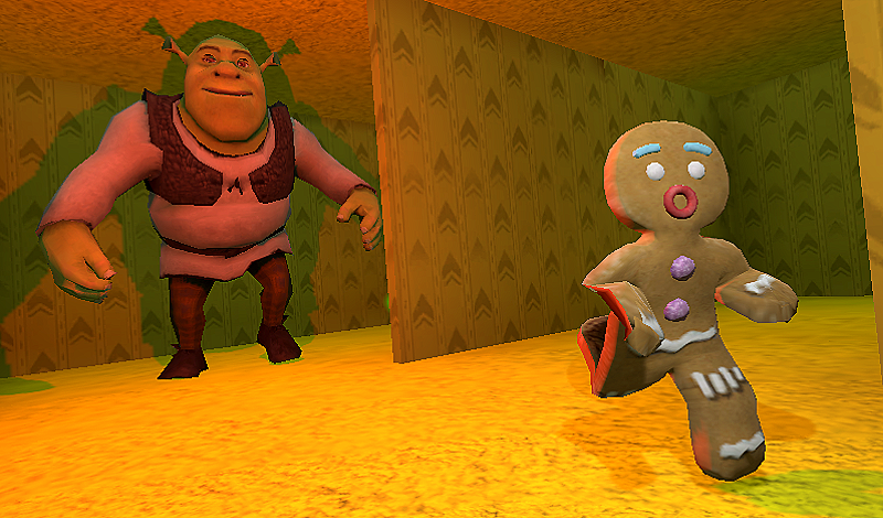 Escape from SHREK and FIONA backrooms game cover