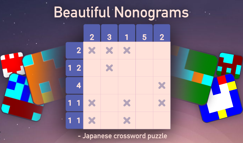 Beautiful Nonograms - Japanese crossword puzzle game cover