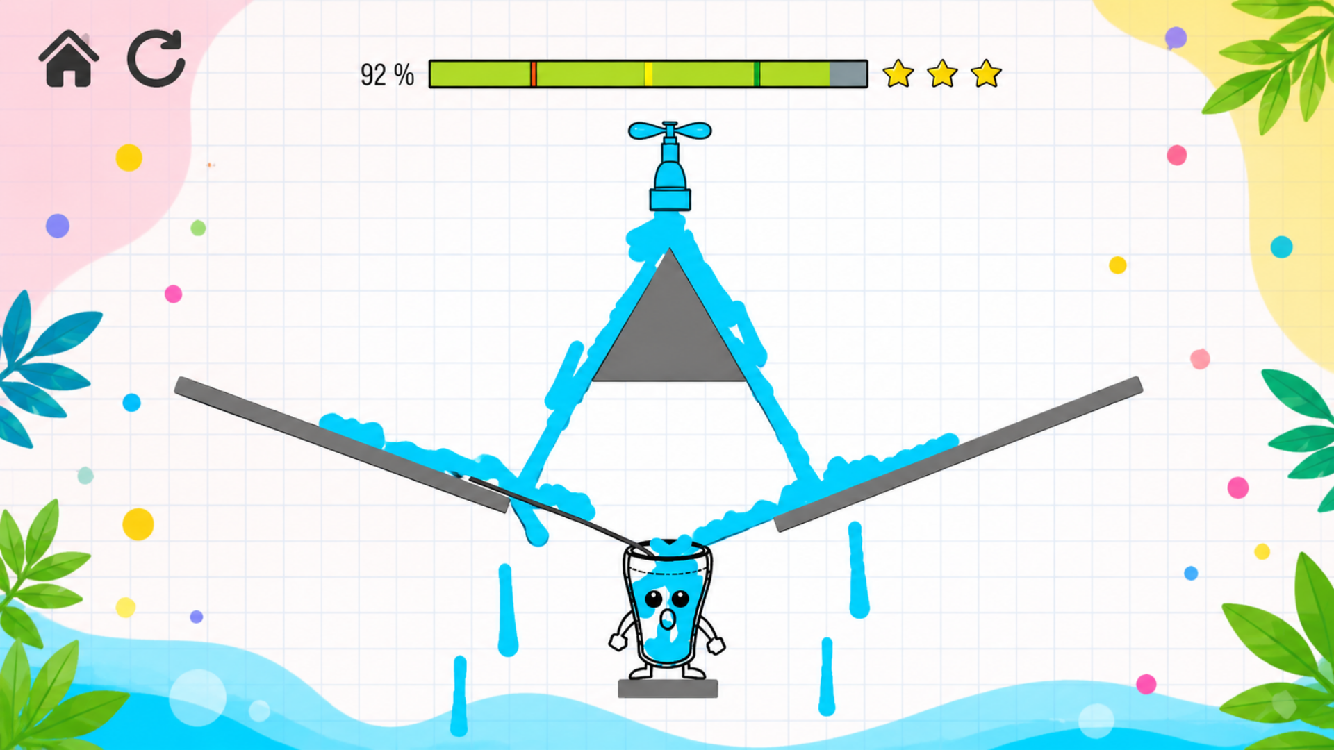 Tricky Glass: Draw Line — screenshot 1