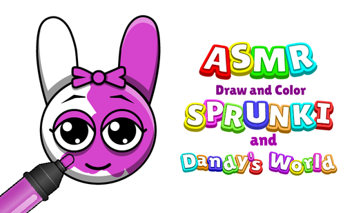 ASMR Draw and Color Sprunki and Dandy's World