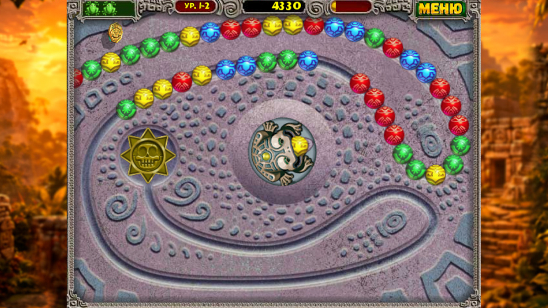 Zuma Deluxe Оригинал — screenshot 7