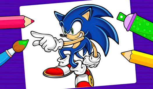 Sonic - Coloring Book for Kids