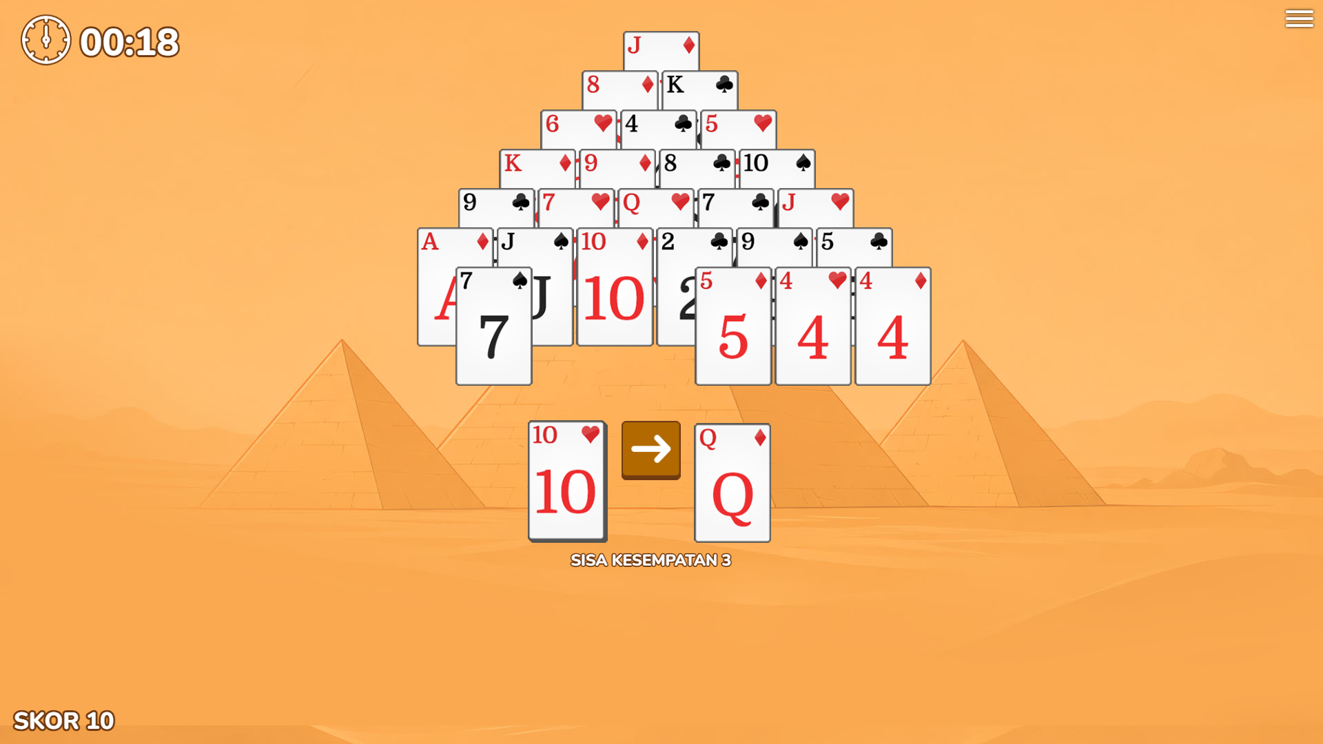 Pyramid Solitaire screenshot 62