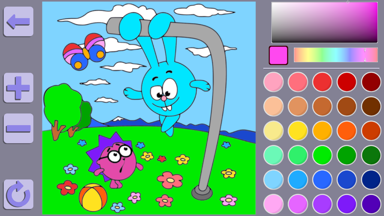 Colouring book Funny Smeshariki screenshot