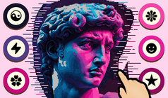 Färbung: Mosaik nach Symbolen