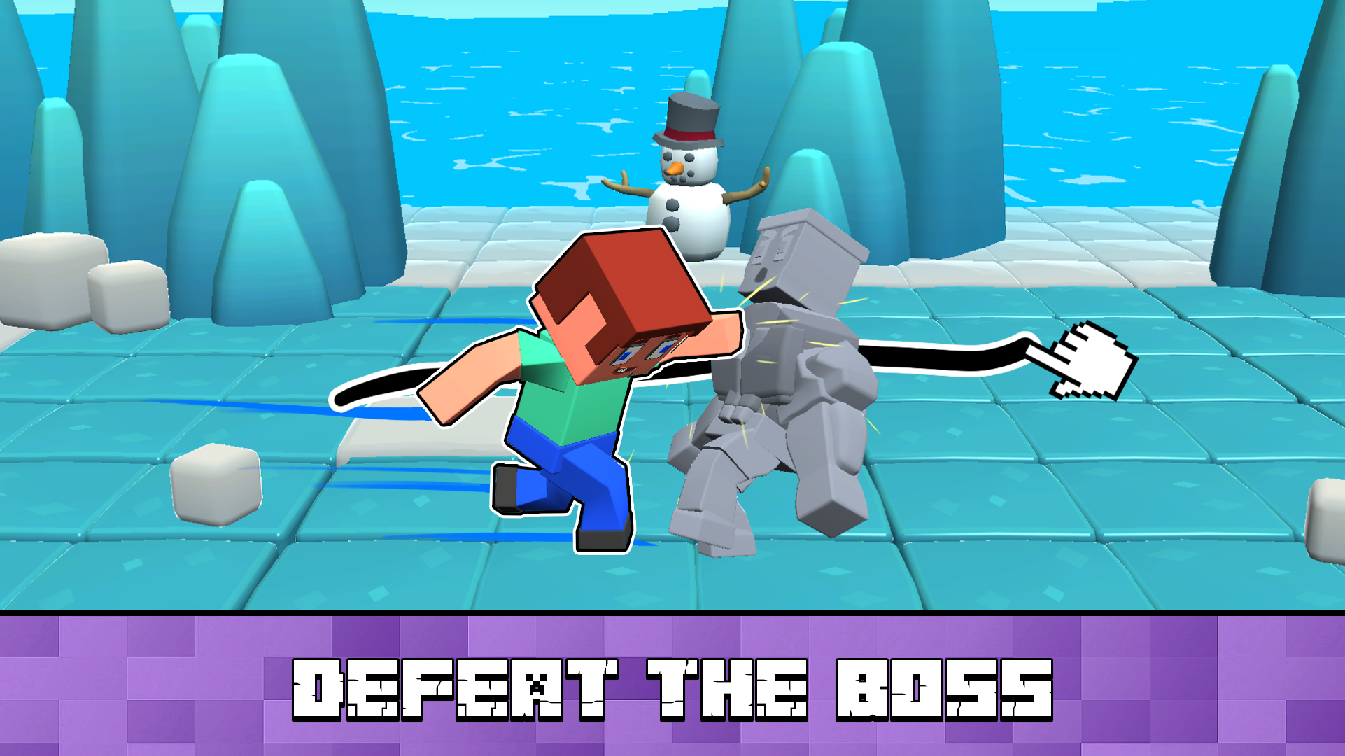 Block World Combat! Draw Noob's Super Punch! screenshot