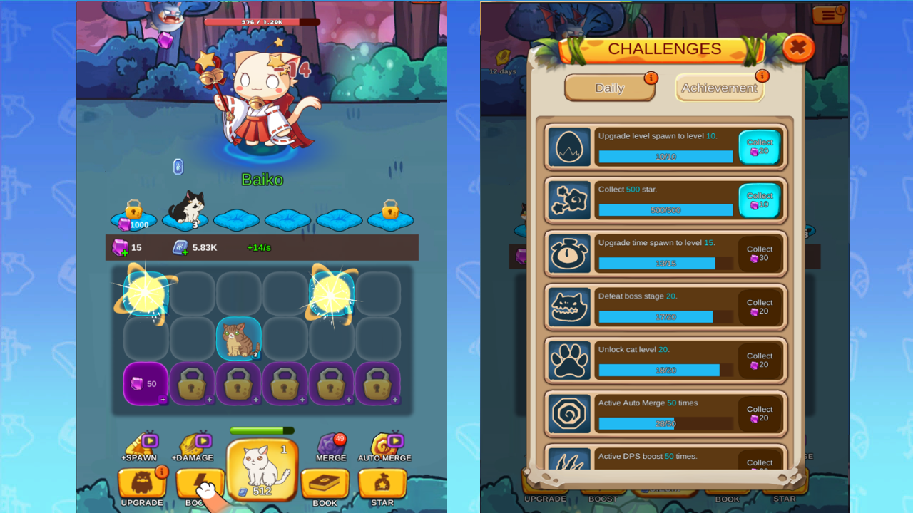 Cats vs Beasts: Merge Battle — screenshot 3