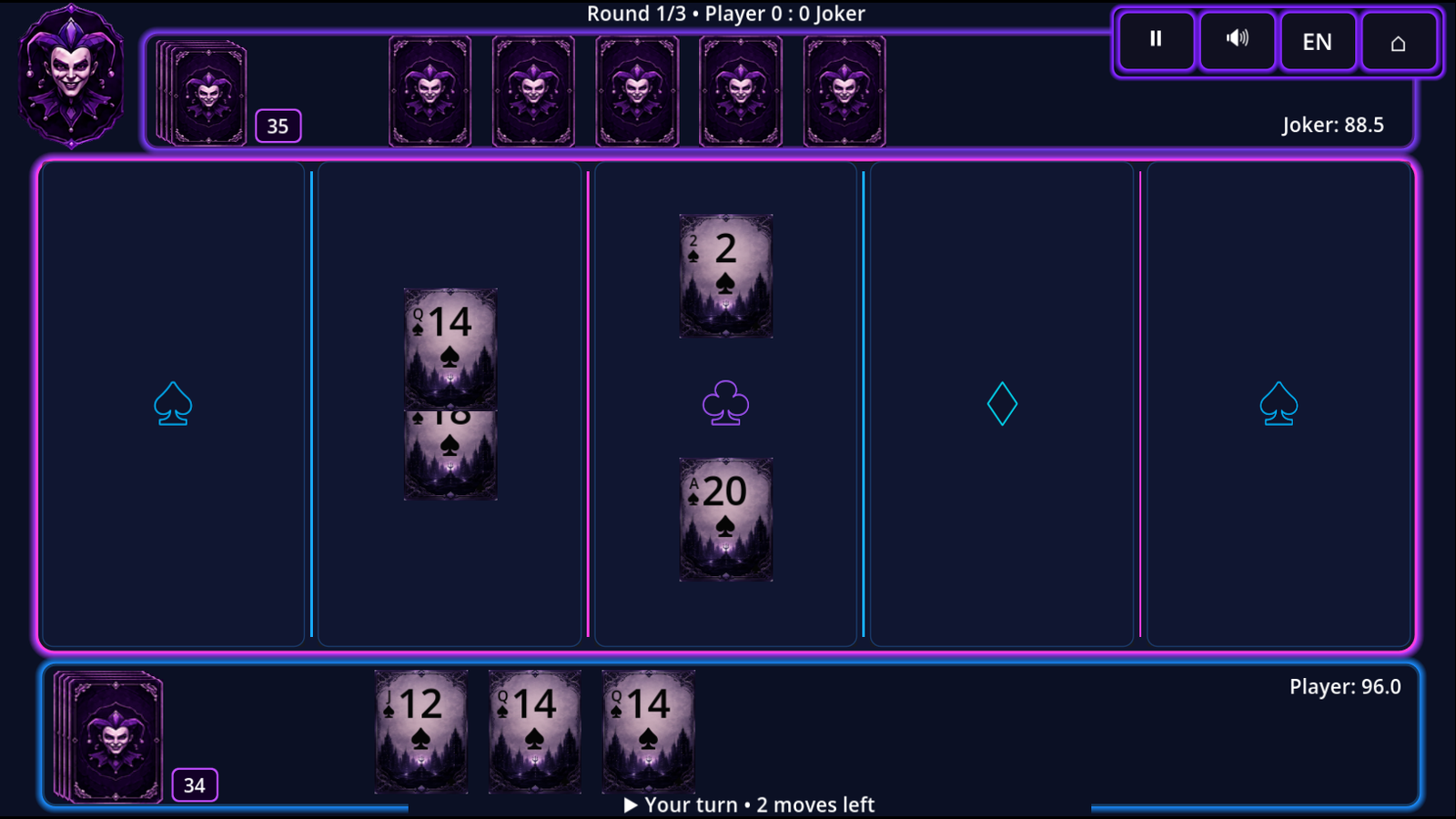 Joker: Card Challenge — screenshot 1