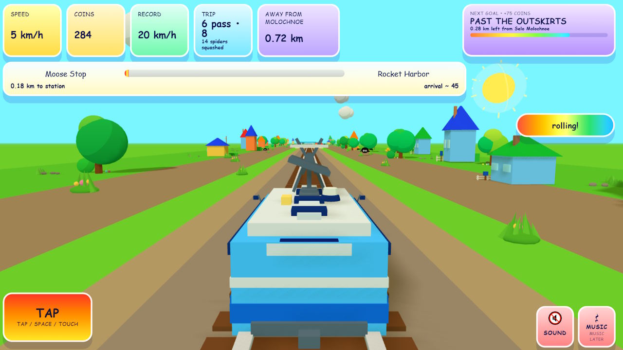 Selo Molochnoe: Tram Escape — screenshot 1