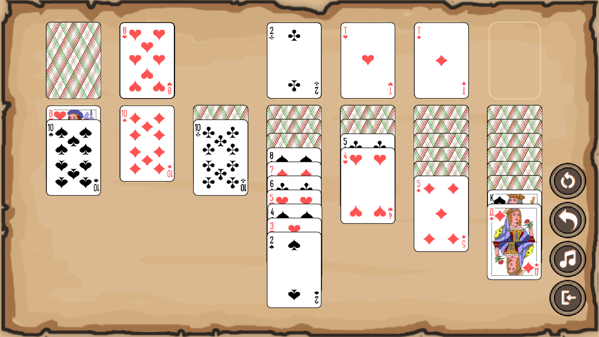 Solitaire Klondike. Classic screenshot