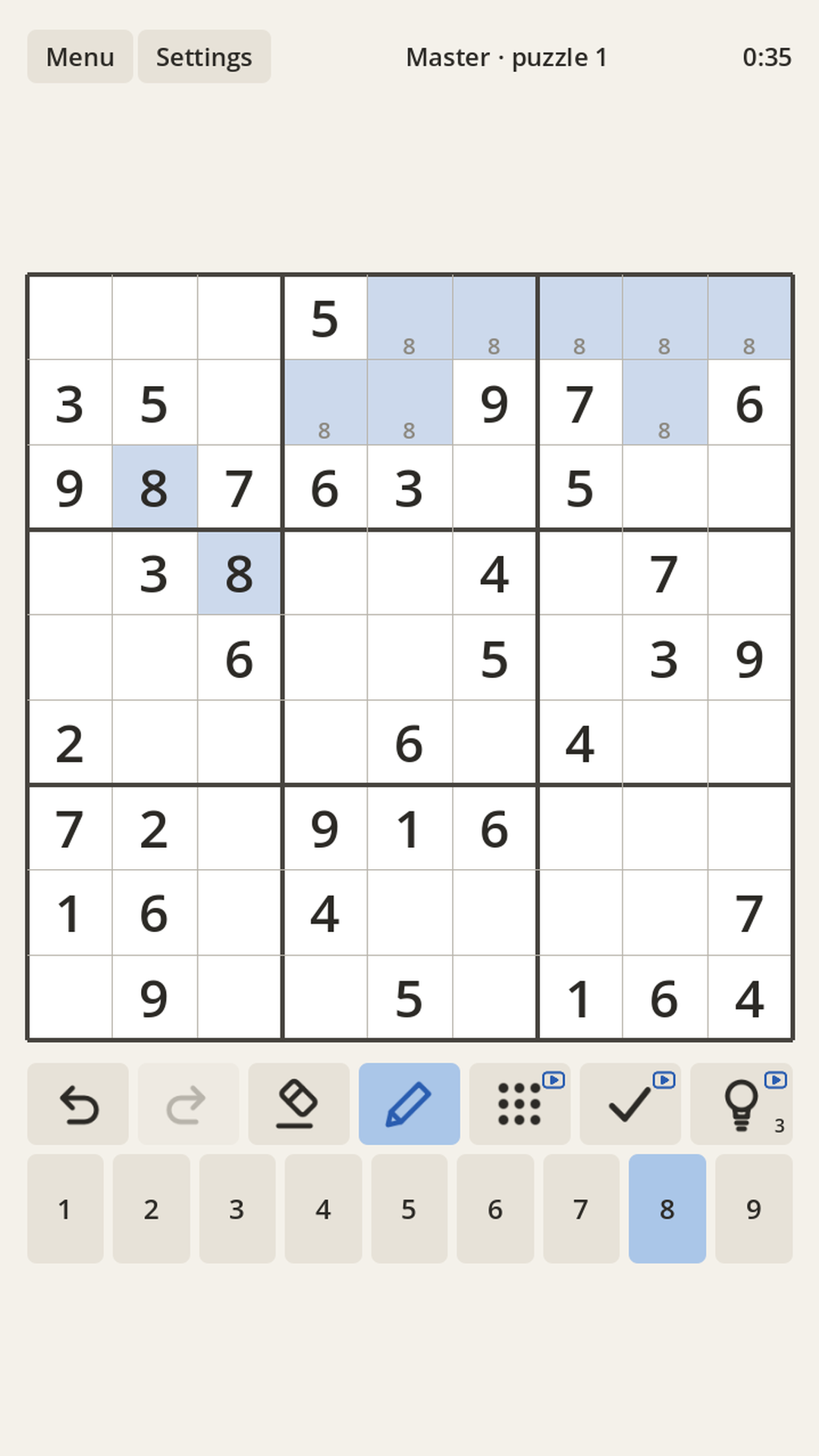 Hard Sudoku screenshot 4