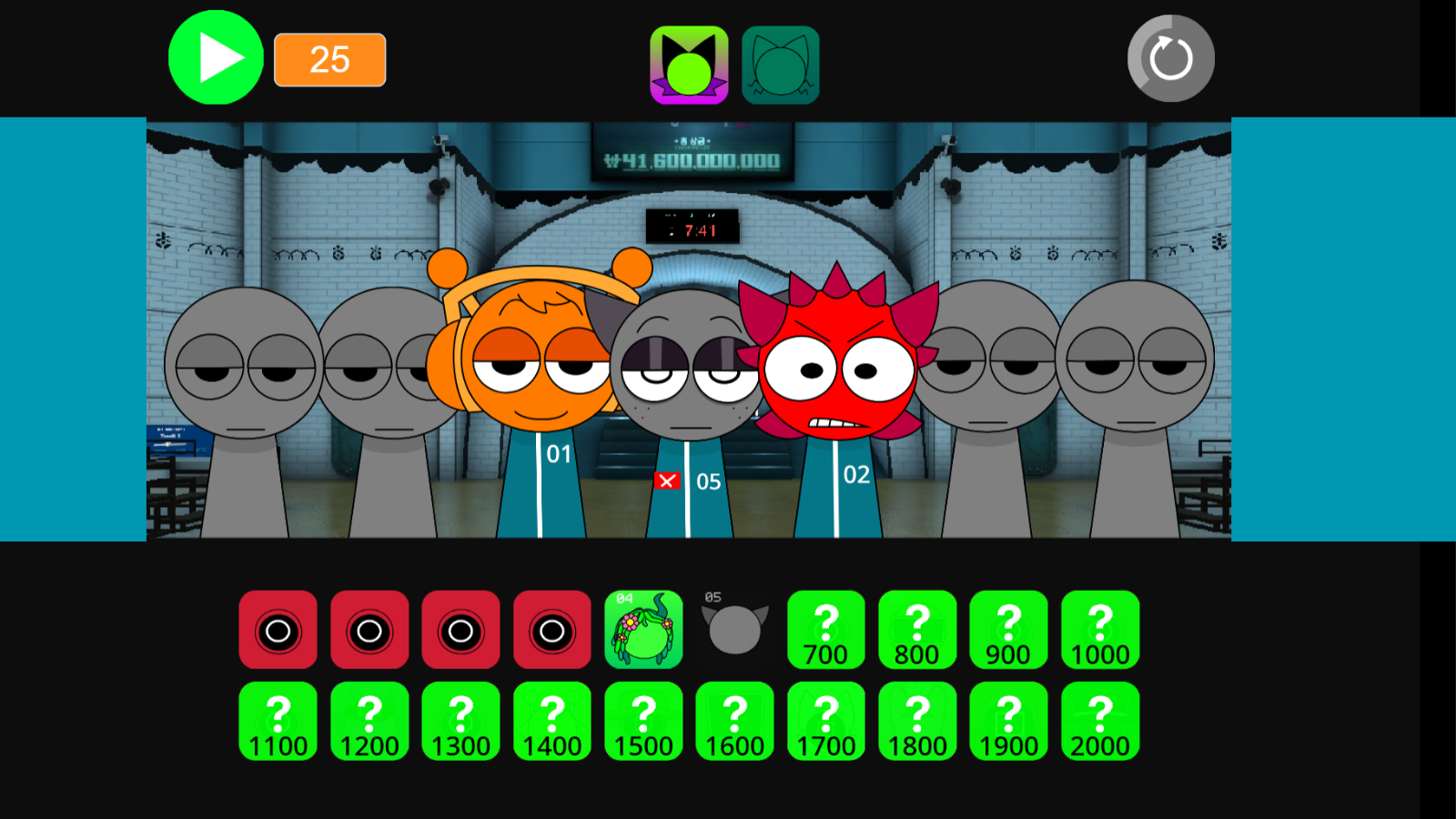 Sprunki Pyramixed Squid Game (by APBorK): Play Online For