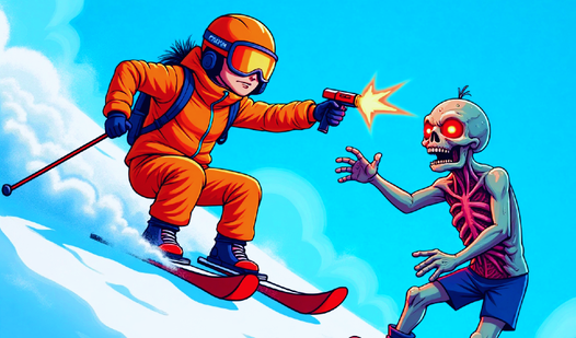 Skier vs Zombie mutants