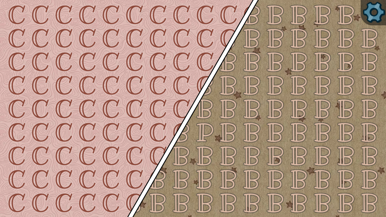 Find a different letter! — screenshot 2