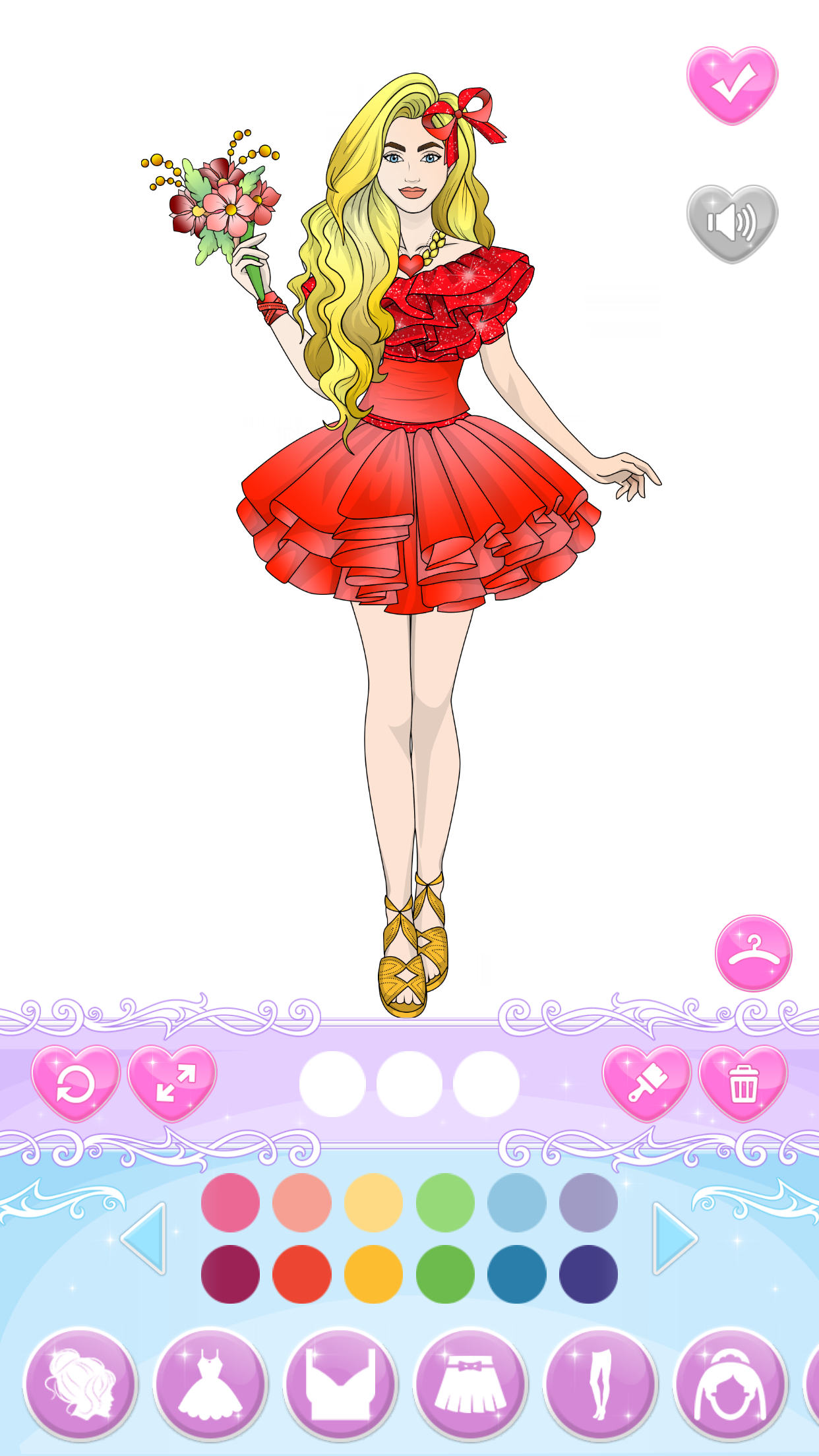 Wedding Coloring Dress Up screenshot 8