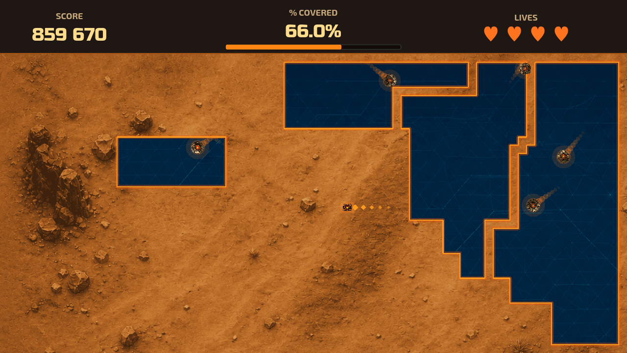 Xonix path of the liberator — screenshot 2