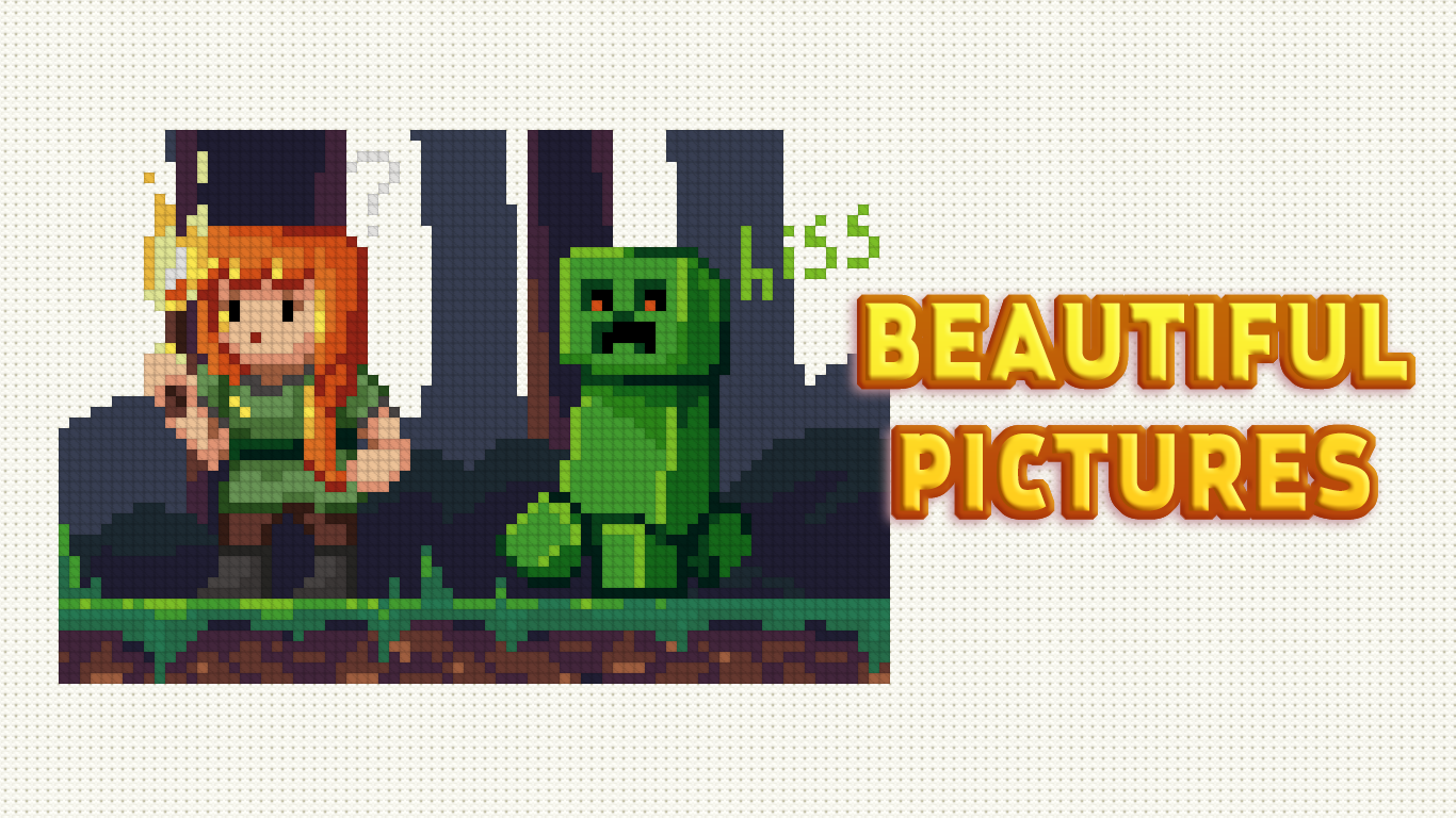 Cross Stitching: Minecraft screenshot