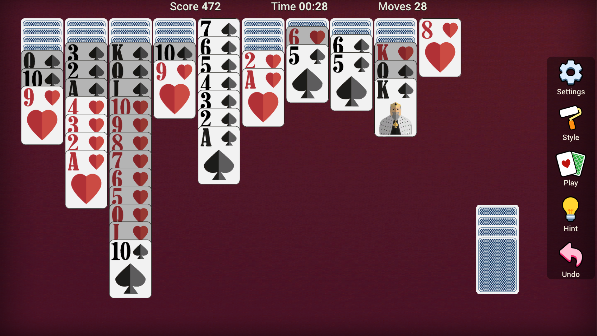 Spider Solitaire for Seniors screenshot 6