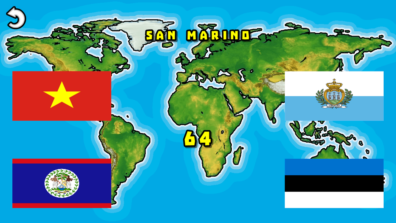 Choose the Flag of the Country screenshot