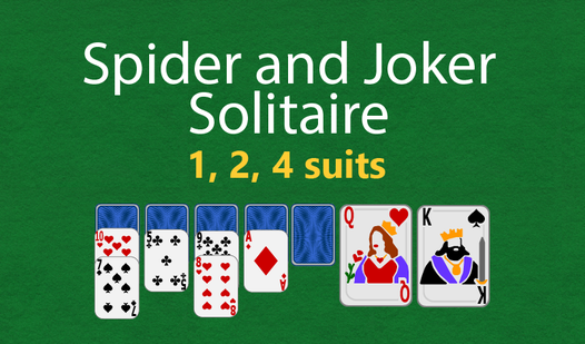 Spider and Joker Solitaire (1, 2, 4 suits)