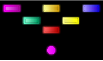 Break the bricks - game with a ball. Arkanoid.