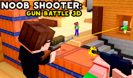 Noob Shooter: Gun Battle 3D  loading=