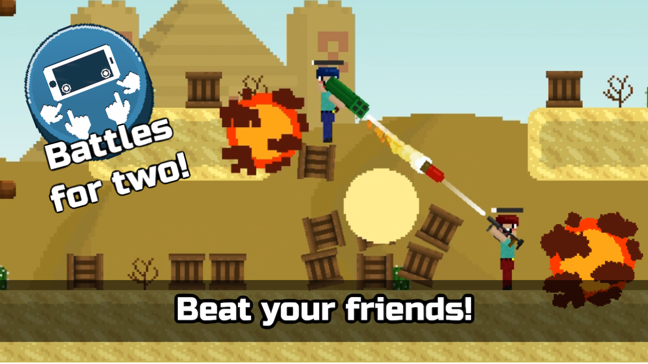 Noob Shooter: 2 players game screenshot