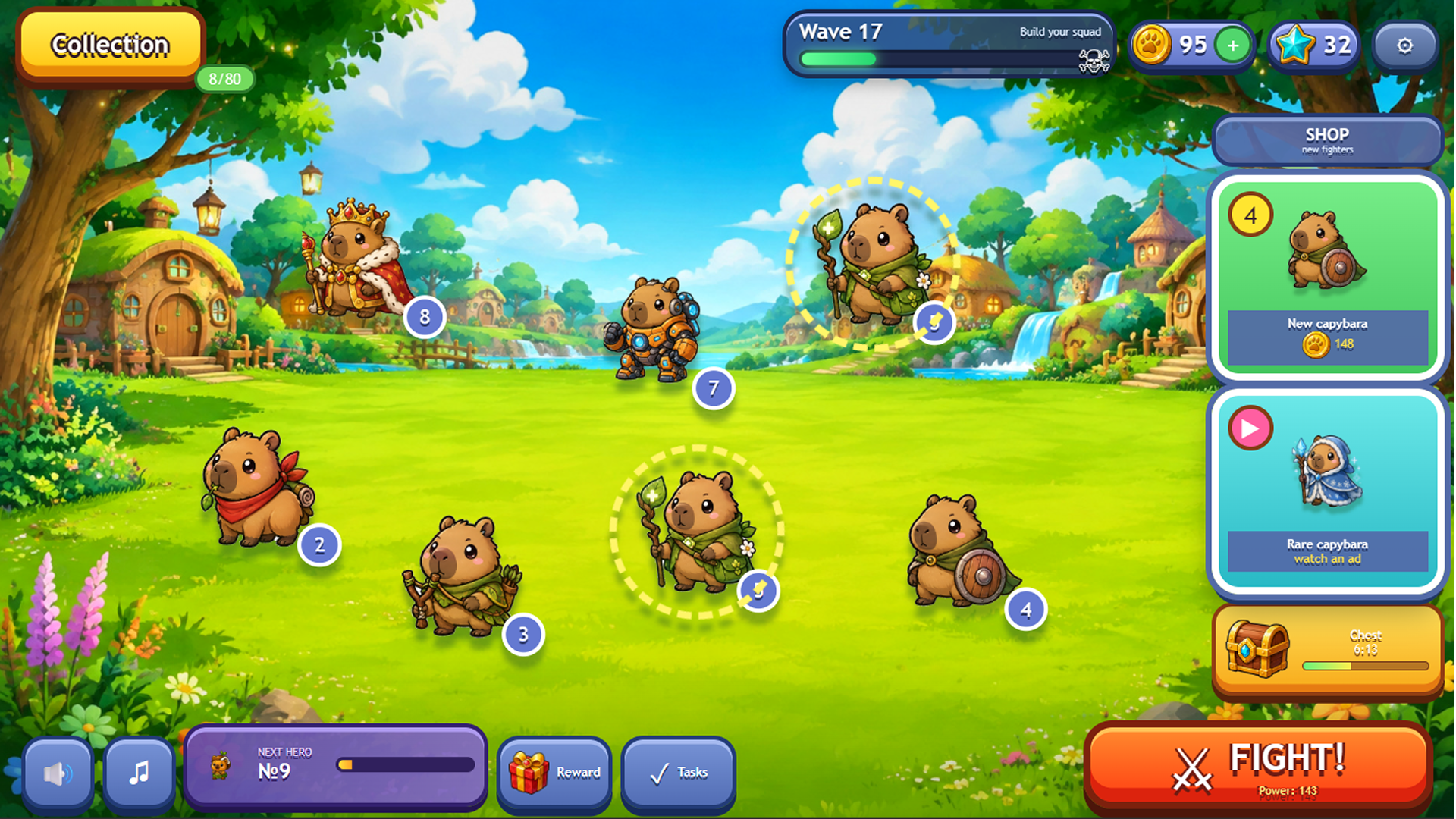 Capybaras vs Zombies: Merge — screenshot 2