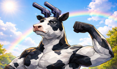 Cow run, police!