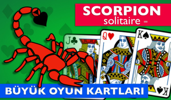 Scorpion Solitaire - Büyük Oyun Kartları