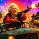 Granny with a machine-gun: Apocalypse