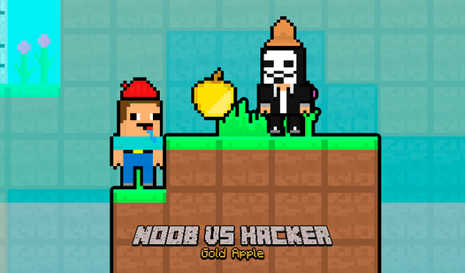 Noob vs Hacker Gold Apple