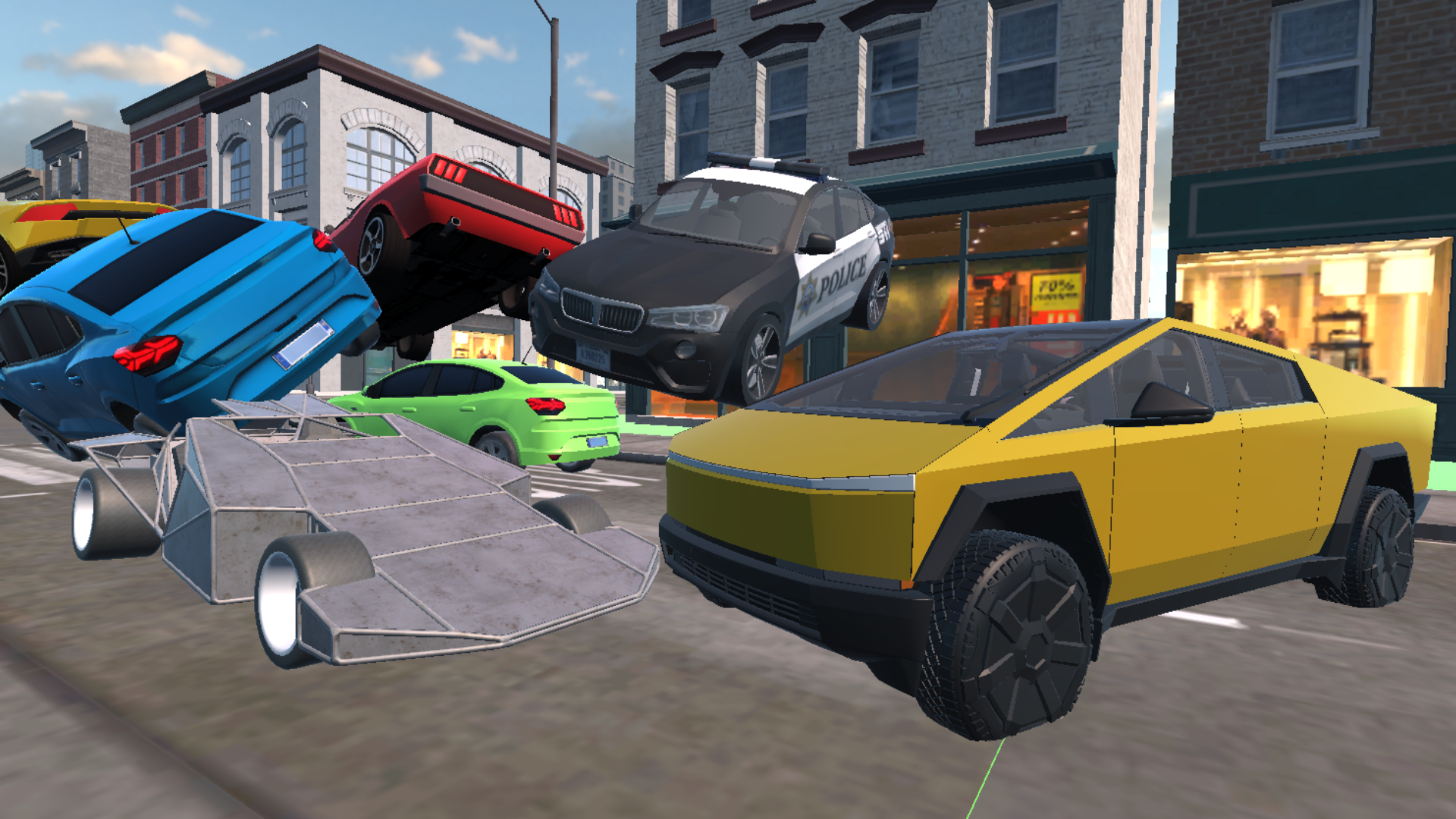 Rampa car vs Cybertruck screenshot