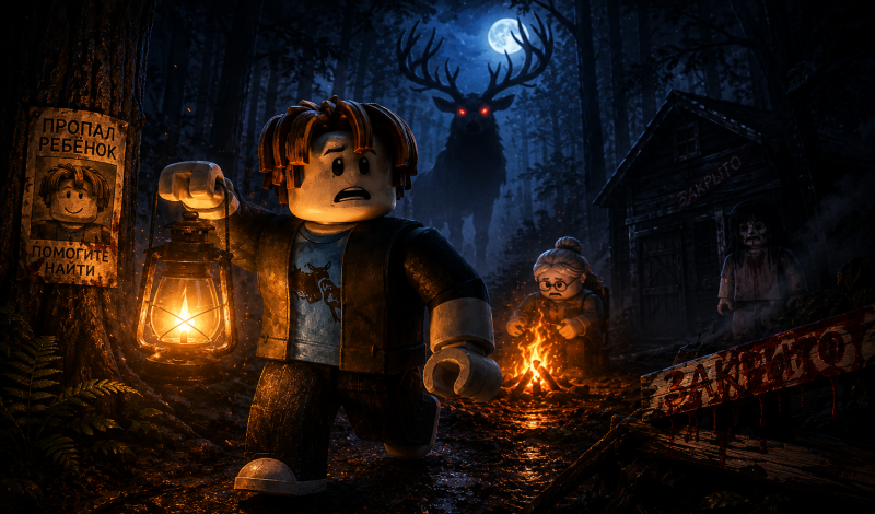 Бекончик в 99 ночей в лесу game cover