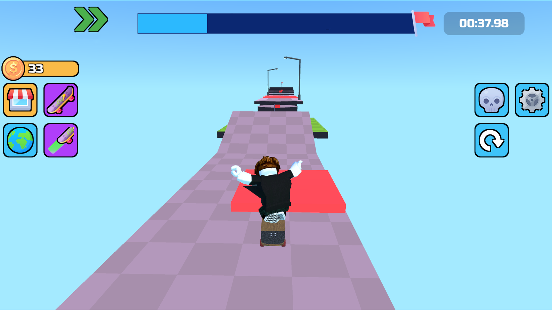 Obby: Skateboard Race screenshot