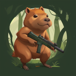 Капибары с пушками. Игра на двоих