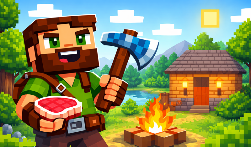 BlockWorld: Survival Online game cover
