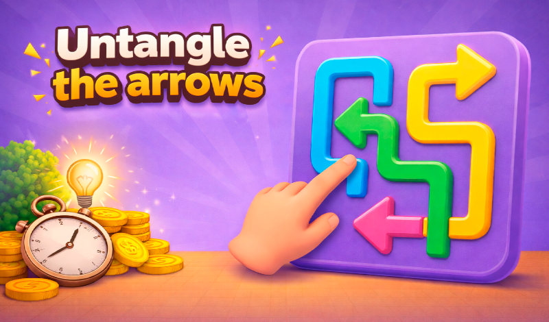 Untangle the arrows game cover