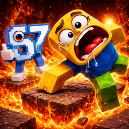 Noob: Floor Is Lava Get to Brainrot