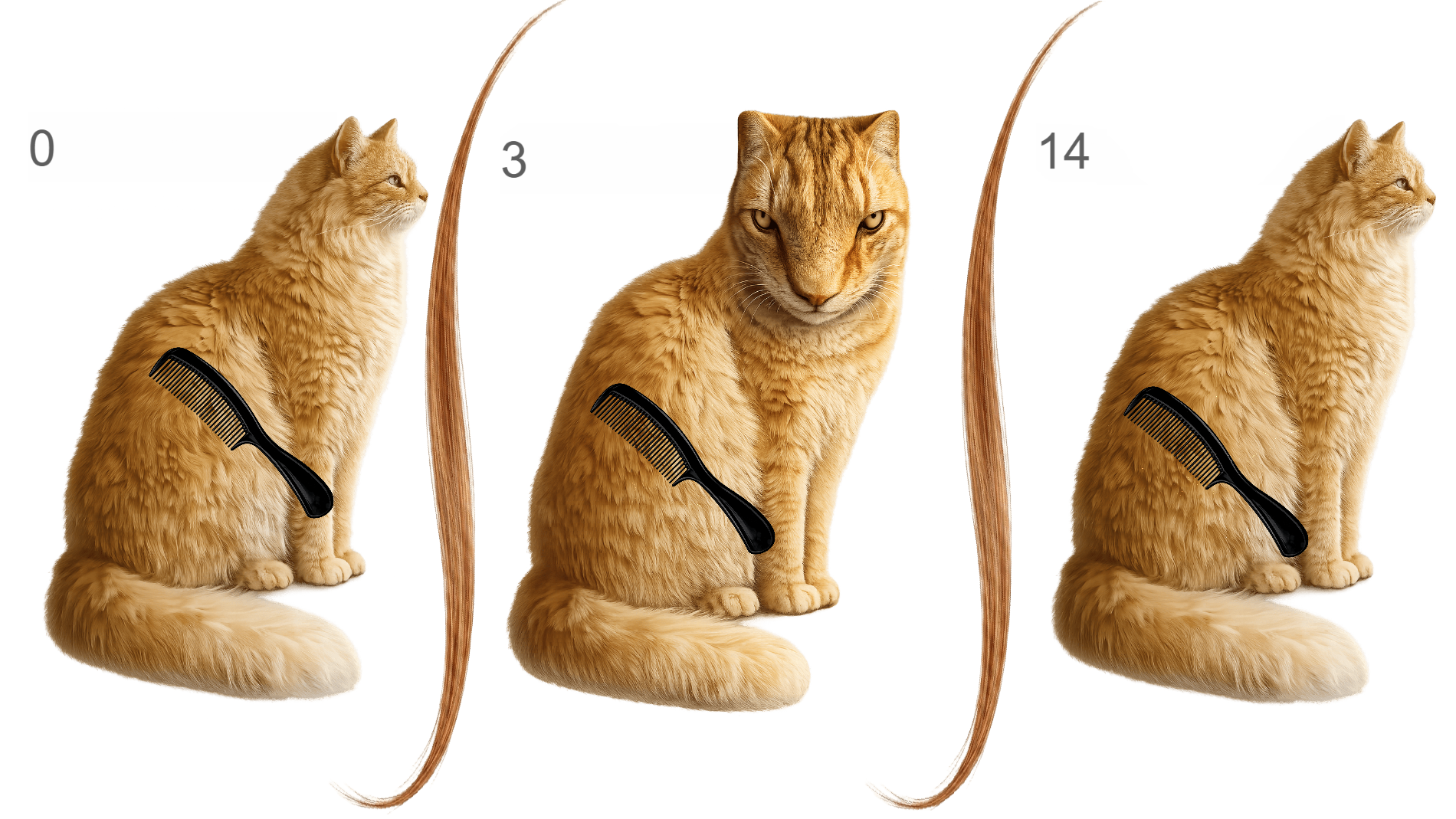 Comb the cat — screenshot 1