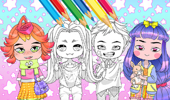 Chibi Dress Up & Coloring