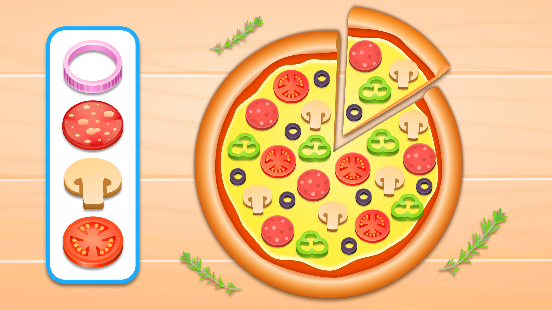 Cooking Food: Pizza, Cake & Ice Cream for Kids screenshot