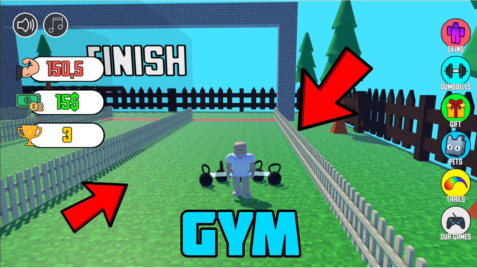 Obby: Funny GYM! screenshot