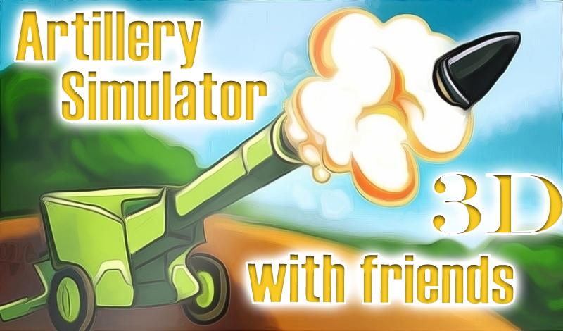 Artillery simulator 3D with friends game cover