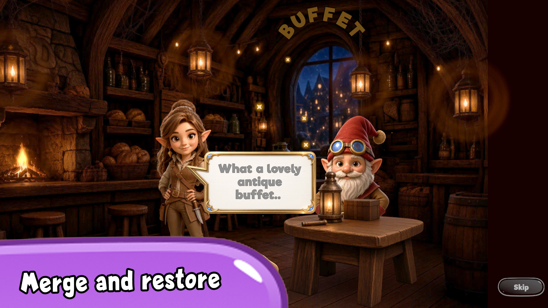 Buffet "No Time": merge and restore — screenshot 2