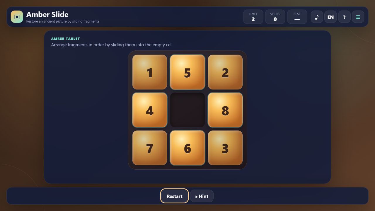 Amber Slide — screenshot 1