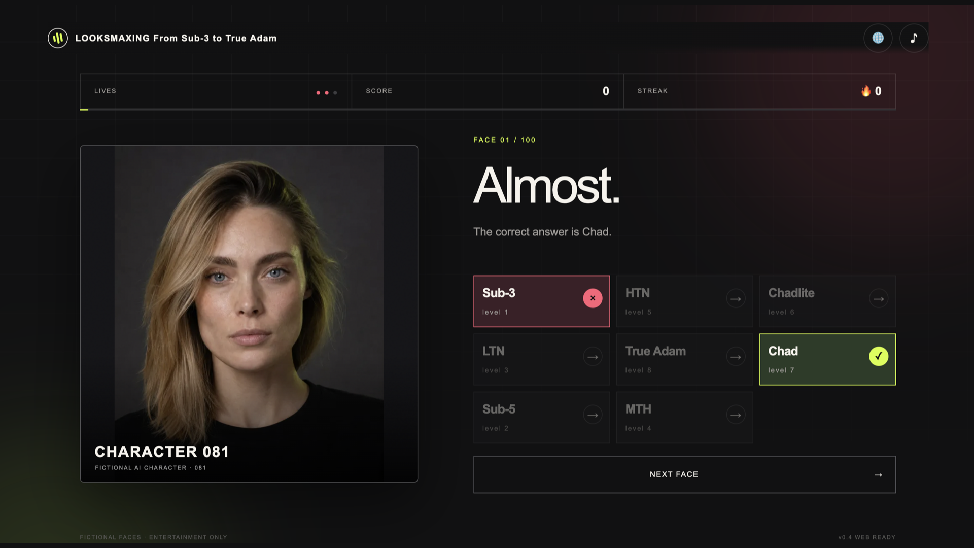 LOOKSMAXING from Sub-3 to True Adam — screenshot 3