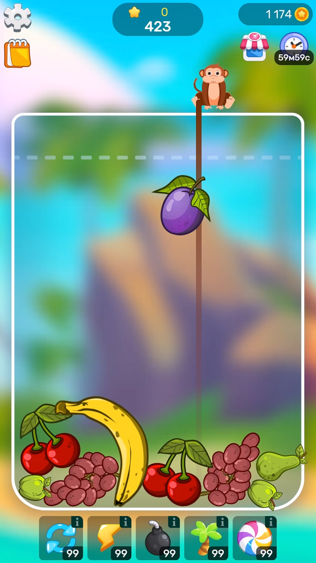 Throw and Connect: Fruit Adventures screenshot 5